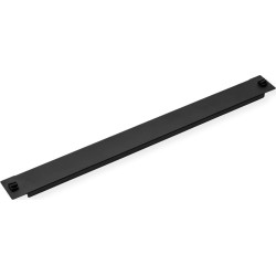Value 19" Blank Panel, Snap-in, 1U, Metal, black