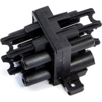 Bachmann distribution block WIELAND GST18 1xIn/3xOut with locking tabs, 5 m, black