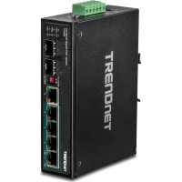 Trendnet Industrie Switch 6 Port Gbit PoE+ Metall