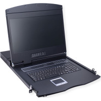 Value 19" LCD KVM Switch 1 User - 8PCs, 48 cm (19") TFT (16:9), VGA, USB, UK-Layout