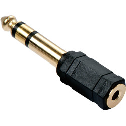 Lindy Audioadapter 3.5mm/6.3mm f/m vergoldet