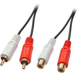 Lindy Premium Audio Extention Cable, 2xPhono Stereo, 10m