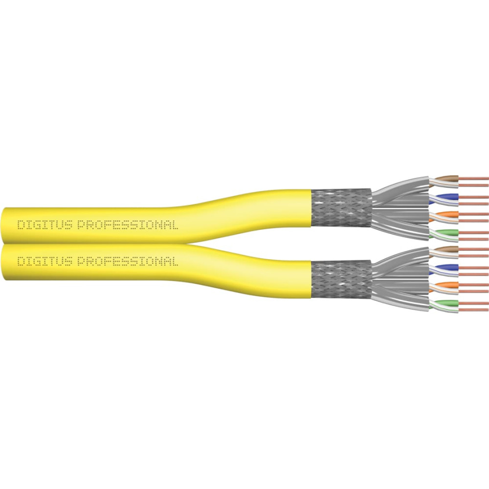 Digitus Cat.7A S/FTP, installation cable, 100 m, duplex, Dca-s1a d1 a1