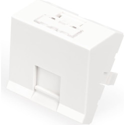 Digitus Face plate, 1 port, 45 x 45 mm, angled, for frame DN-93802-5-SH