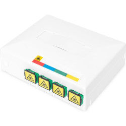 Digitus FTTH enclosure with 4 x SC SX couplers