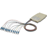 Digitus Splice cassette with 12 pigtails, pre-assembled, LC, OS2