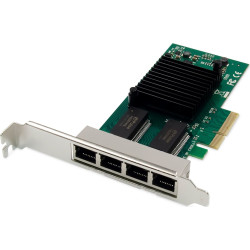 Digitus 4 port Gigabit Ethernet network card, RJ45, PCI Express, Intel I350