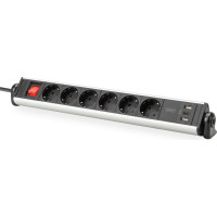 Digitus 6-way office power strip with 3x USB ports