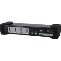 Equip 331544 (KVM) tastatūras/video/peļu pārslēgšanas mehānisms Melns