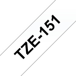 Brother TZE-151 marķēšanas lenta Melns uz caurspīdīga