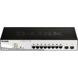 D-Link DGS-1210-08P Vadīts L2 Gigabit Ethernet (10/100/1000) Power over Ethernet (PoE) Melns
