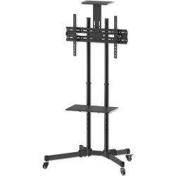 Manhattan 461238 monitora stiprinājums un statīvs 177,8 cm (70") Grīda Melns
