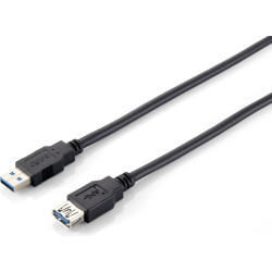 Equip 128399 USB kabelis USB 3.2 Gen 1 (3.1 Gen 1) 3 m USB A Melns