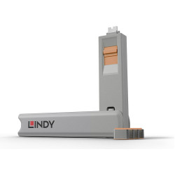 Lindy USB Typ C Port Schloss orange