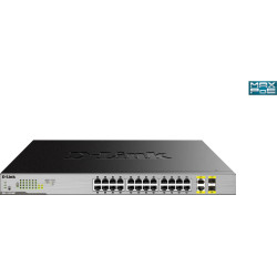 D-Link DGS-1026MP tīkla pārslēgs Nepārvaldīts Gigabit Ethernet (10/100/1000) Power over Ethernet (PoE) Melns, Pelēks