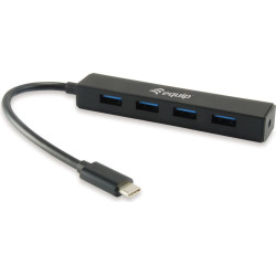 Equip USB-Hub 4-Port 3.1/C->4x3.0      ohne Netzteil schwarz