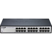 D-Link DGS-1100-24V2 Vadīts L2 Gigabit Ethernet (10/100/1000) 1U Melns, Pelēks
