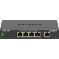 Netgear 5-Port Gigabit Ethernet High-Power PoE+ Plus Switch (GS305EPP) Vadīts L2/L3 Gigabit Ethernet (10/100/1000) Power over Ethernet (PoE) Melns