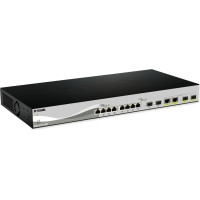 D-Link DXS-1210-12SC/E tīkla pārslēgs Vadīts L2 10G Ethernet (100/1000/10000) 1U Melns, Sudrabs