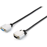 Equip VGA Kabel Verl. HD15 St/Bu  1.80m 1920x1080/60Hz sw/si Polybeutel