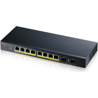 Zyxel GS1900-10HP Vadīts L2 Gigabit Ethernet (10/100/1000) Power over Ethernet (PoE) Melns