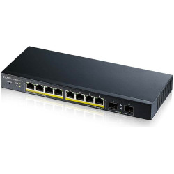 Zyxel GS1900-10HP Vadīts L2 Gigabit Ethernet (10/100/1000) Power over Ethernet (PoE) Melns