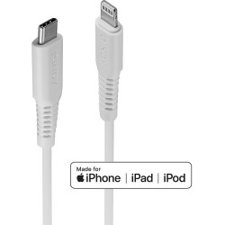 Lindy 0.5m USB Type C to Lightning Cable, White