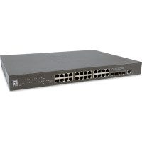 Level One LevelOne GTP-2871 tīkla pārslēgs Vadīts L3 Gigabit Ethernet (10/100/1000) Power over Ethernet (PoE) Pelēks