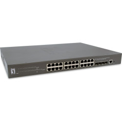 Level One LevelOne GTP-2871 tīkla pārslēgs Vadīts L3 Gigabit Ethernet (10/100/1000) Power over Ethernet (PoE) Pelēks