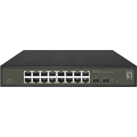 Level One LevelOne GES-2118 tīkla pārslēgs Vadīts L2 Gigabit Ethernet (10/100/1000) Melns