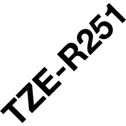 Brother Textilband Brother 24mm weiß/schwarz  TZER251