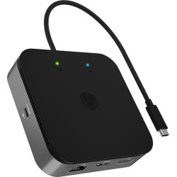 Icy Box IB-DK408-C41 Vadu USB4 Antracīts