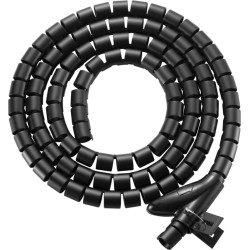 Equip 650867 vadu organizētājs Galds Kabeļa uzmava Melns
