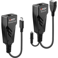 Lindy 43390 tīkla pagarinātājs Tīkla raidītājs un uztvērējs Melns
