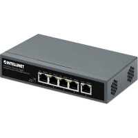 Intellinet 562010 tīkla pārslēgs Nepārvaldīts Gigabit Ethernet (10/100/1000) Power over Ethernet (PoE) Melns