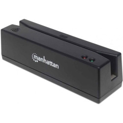 Manhattan 460255 magnētisko karšu lasītājs USB Melns
