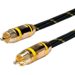 Cinch Cable, simplex M/M, yellow, 2.5m, Roline