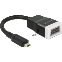 Delock Adapter HDMI-micro D male > VGA female with Audio