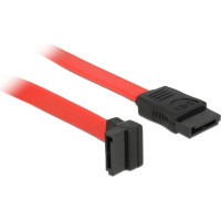 Delock SATA 3 Gb/s Cable straight to upwards angled 22 cm red