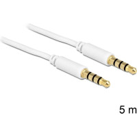 Delock Cable Stereo Jack 3.5 mm 4 pin male > male 5 m