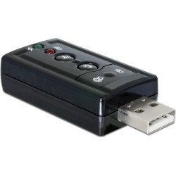 Delock External USB 2.0 Sound Adapter 24 bit / 96 kHz with S/PDIF