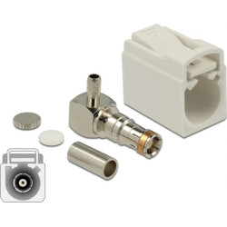 Delock FAKRA B jack 90° for crimping