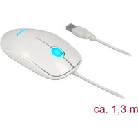 Delock Optical 3-button LED Mouse USB Type-A white