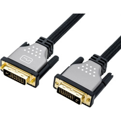 ROLINE Monitor Cable, DVI (24+1), Dual Link, M/M, black /silver, 3.0 m