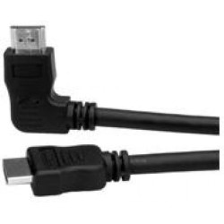 ROLINE HDMI High Speed Cable with Ethernet, M M, left angle, 2.0 m