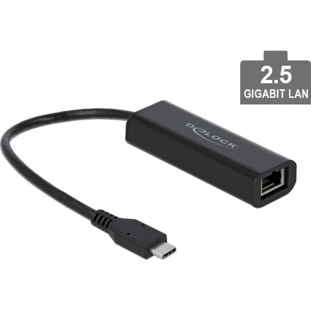 Delock USB Type-C™ Network Adapter 2.5 Gigabit LAN 1 x RJ45
