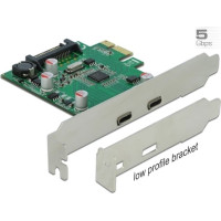 Delock PCI Express x1 Card to 2 x external USB 5 Gbps USB Type-C™ female