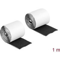 Delock Hook-and-loop tape self-adhesive L 1 m x W 50 mm black