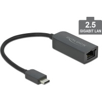 Delock USB Type-C™ Network Adapter 2.5 Gigabit LAN 1 x RJ45 compact