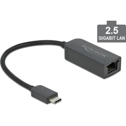 Delock USB Type-C™ Network Adapter 2.5 Gigabit LAN 1 x RJ45 compact